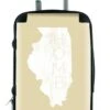 612 My Home State Illinois 20" Carry-On – Durable Polycarbonate Spinner Travel Bag -Luggage Pros Store 612 My Home State Illinois 20 Carry On