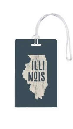 612 My Home State Illinois Luggage Tag -Luggage Pros Store 612 My Home State Illinois Luggage Tag 4