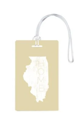 612 My Home State Illinois Luggage Tag -Luggage Pros Store 612 My Home State Illinois Luggage Tag 5