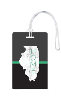 612 My Home State Illinois Luggage Tag -Luggage Pros Store 612 My Home State Illinois Luggage Tag 6