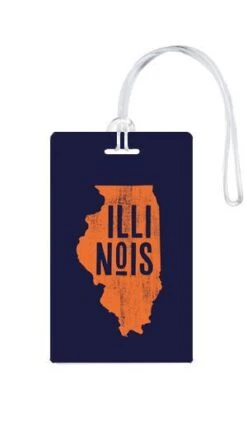 612 My Home State Illinois Luggage Tag -Luggage Pros Store 612 My Home State Illinois Luggage Tag 8
