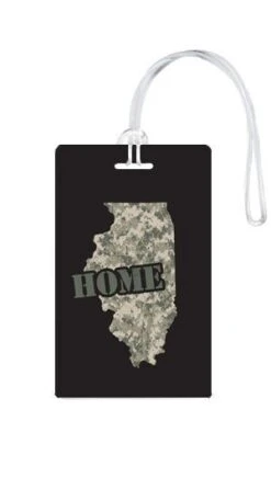 612 My Home State Illinois Luggage Tag -Luggage Pros Store 612 My Home State Illinois Luggage Tag 9