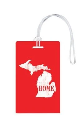 612 My Home State Michigan Luggage Tag 13 612 My Home State Michigan Luggage Tag -Luggage Pros Store 612 My Home State Michigan Luggage Tag 3