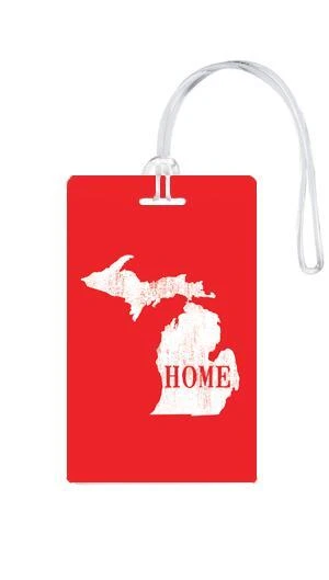 612 My Home State Michigan Luggage Tag 5 612 My Home State Michigan Luggage Tag - Image 3