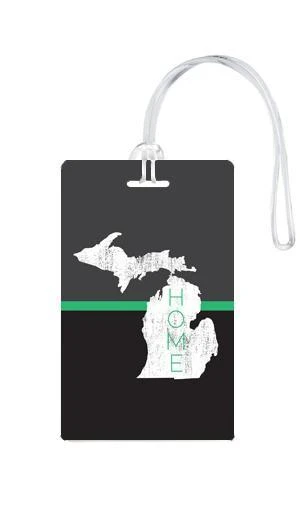 612 My Home State Michigan Luggage Tag 6 612 My Home State Michigan Luggage Tag - Image 4