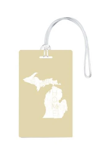 612 My Home State Michigan Luggage Tag 10 612 My Home State Michigan Luggage Tag - Image 8