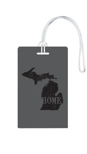 612 My Home State Michigan Luggage Tag 11 612 My Home State Michigan Luggage Tag - Image 9