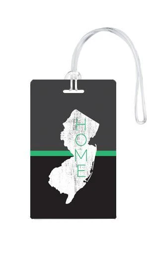 612 My Home State New Jersey Luggage Tag 3 612 My Home State New Jersey Luggage Tag