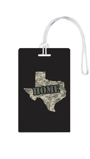 Texas State Silhouette Map Luggage Tag – Home State Pride Travel Accessory with ID Strap 3 Texas State Silhouette Map Luggage Tag – Home State Pride Travel Accessory with ID Strap