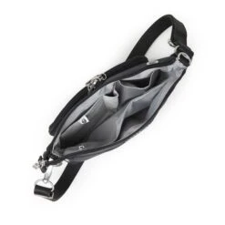 Baggallini Heather Charcoal Anti-Theft Memento Crossbody Bag – Securtex RFID Travel Purse -Luggage Pros Store Baggallini Anti Theft Memento Crossbody Bagg 6