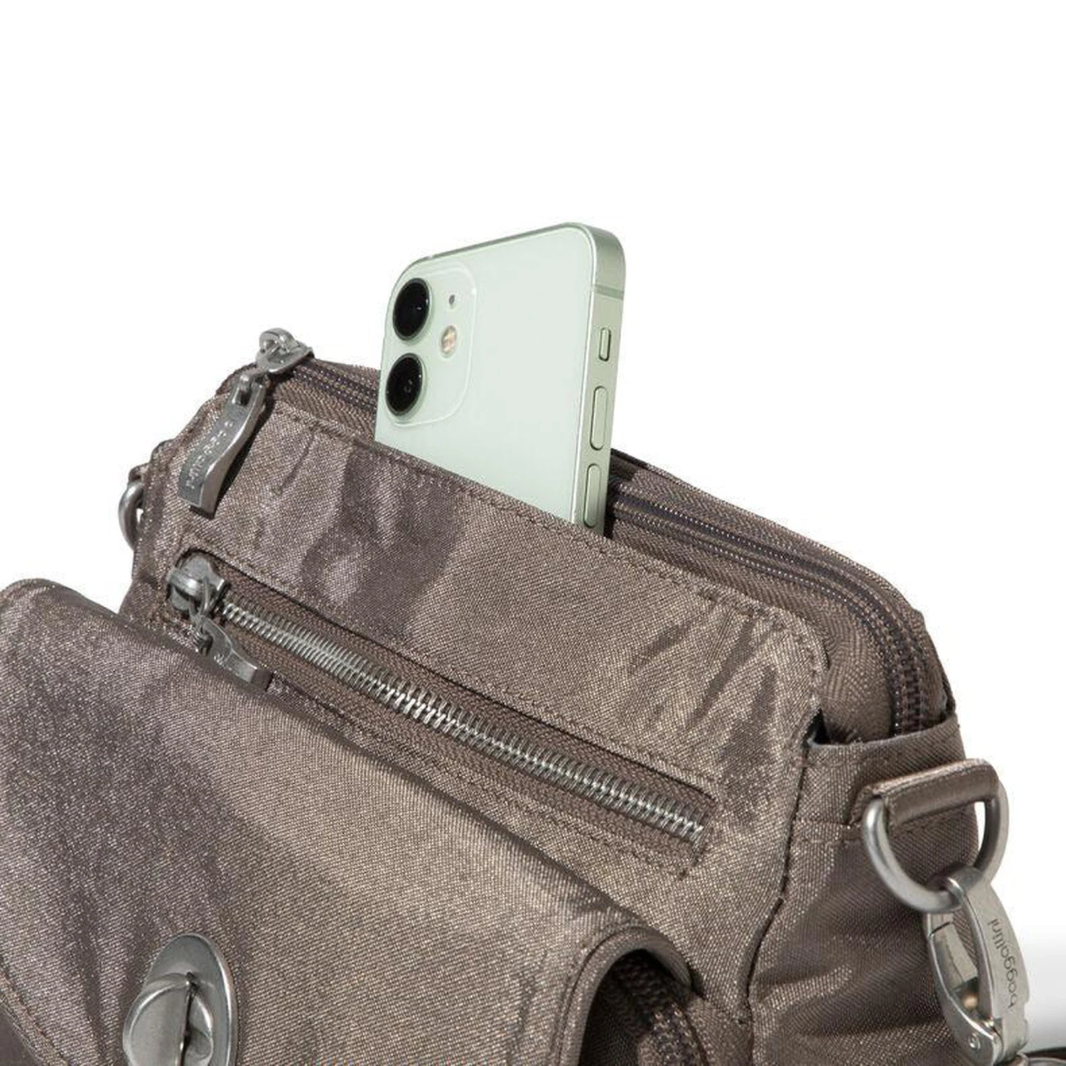 Baggallini Calais Crossbody Bag in Black - RFID Protected Nylon Travel Handbag 20 Baggallini Calais Crossbody Bag in Black - RFID Protected Nylon Travel Handbag - Image 18