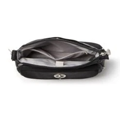 Baggallini Calais Crossbody Bag in Black - RFID Protected Nylon Travel Handbag 28 Baggallini Calais Crossbody Bag in Black - RFID Protected Nylon Travel Handbag -Luggage Pros Store Baggallini Calais Crossbody Bagg 8