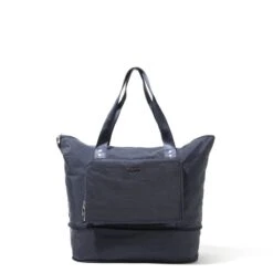 Baggallini Black Nylon Expandable Luggage Sleeve – Carryall Packable Travel Tote -Luggage Pros Store Baggallini Carryall Expandable Packable Tote 6