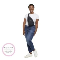 Baggallini Black Central Park Sling – Multi-Compartment Convertible Nylon Crossbody Bag -Luggage Pros Store Baggallini Central Park Sling 7