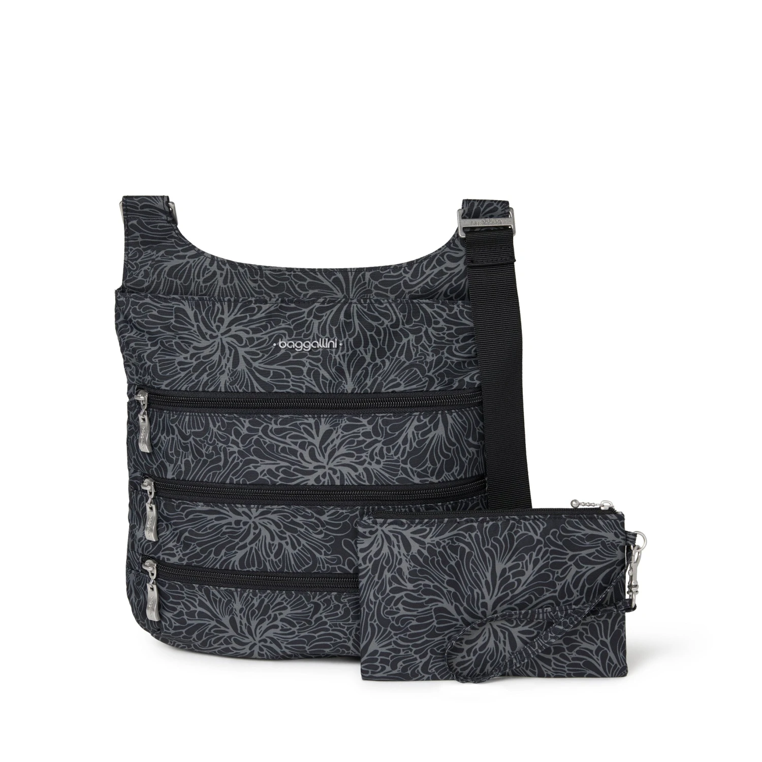 Baggallini Legacy Zipper Bagg with RFID Protection – Slim Lightweight Crossbody Travel Purse 6 Baggallini Legacy Zipper Bagg with RFID Protection – Slim Lightweight Crossbody Travel Purse - Image 4