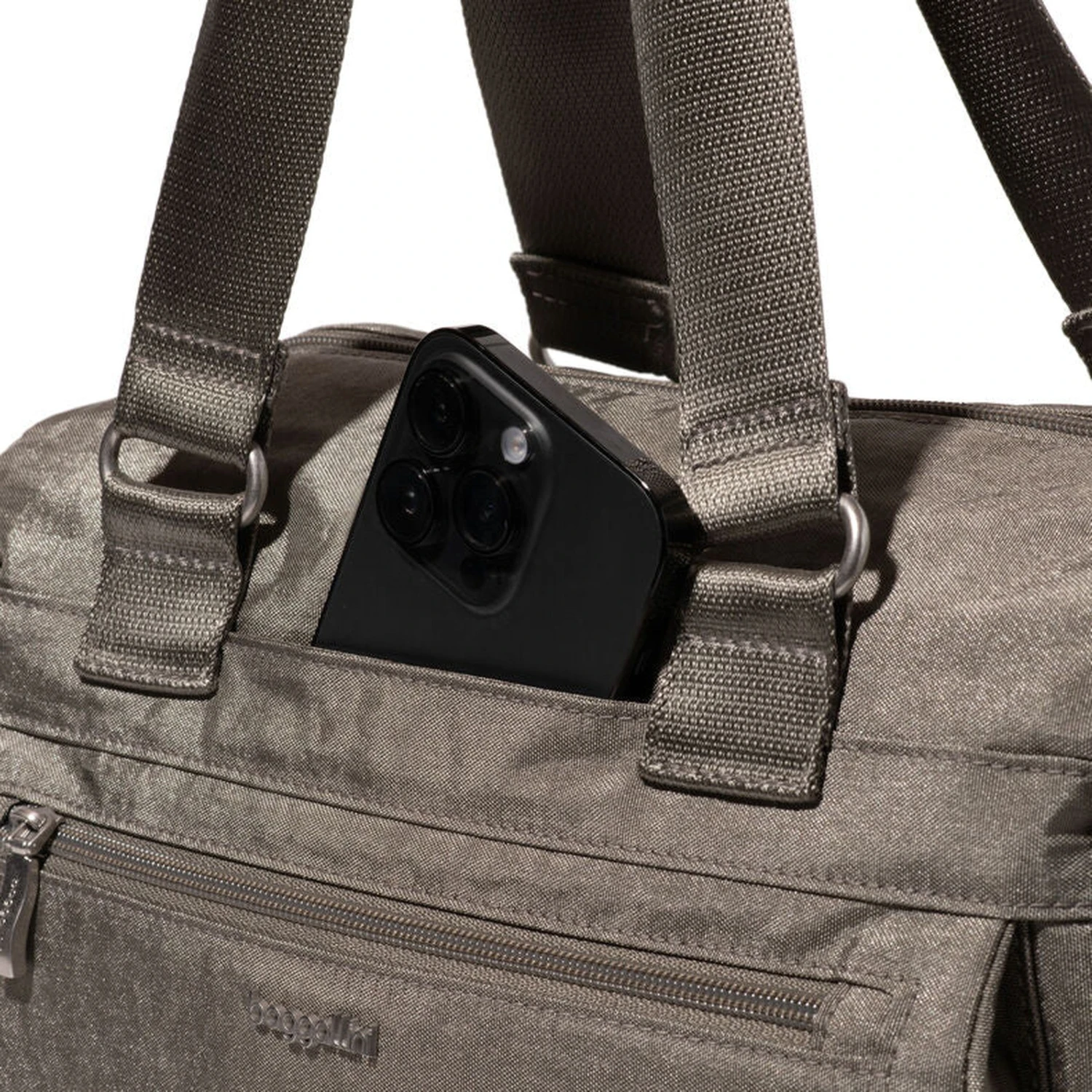 Baggallini Modern Duffel – Lightweight Nylon Travel Bag with RFID Protection & Expandable Pockets 13 Baggallini Modern Duffel – Lightweight Nylon Travel Bag with RFID Protection & Expandable Pockets - Image 11