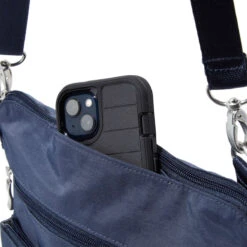 Baggallini Modern Large Pocket Crossbody - Stone Grey Nylon Travel Purse 23 Baggallini Modern Large Pocket Crossbody - Stone Grey Nylon Travel Purse -Luggage Pros Store Baggallini Modern Large Pocket Crossbody 10