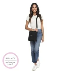 Baggallini Modern Large Pocket Crossbody - Stone Grey Nylon Travel Purse 25 Baggallini Modern Large Pocket Crossbody - Stone Grey Nylon Travel Purse -Luggage Pros Store Baggallini Modern Large Pocket Crossbody 12