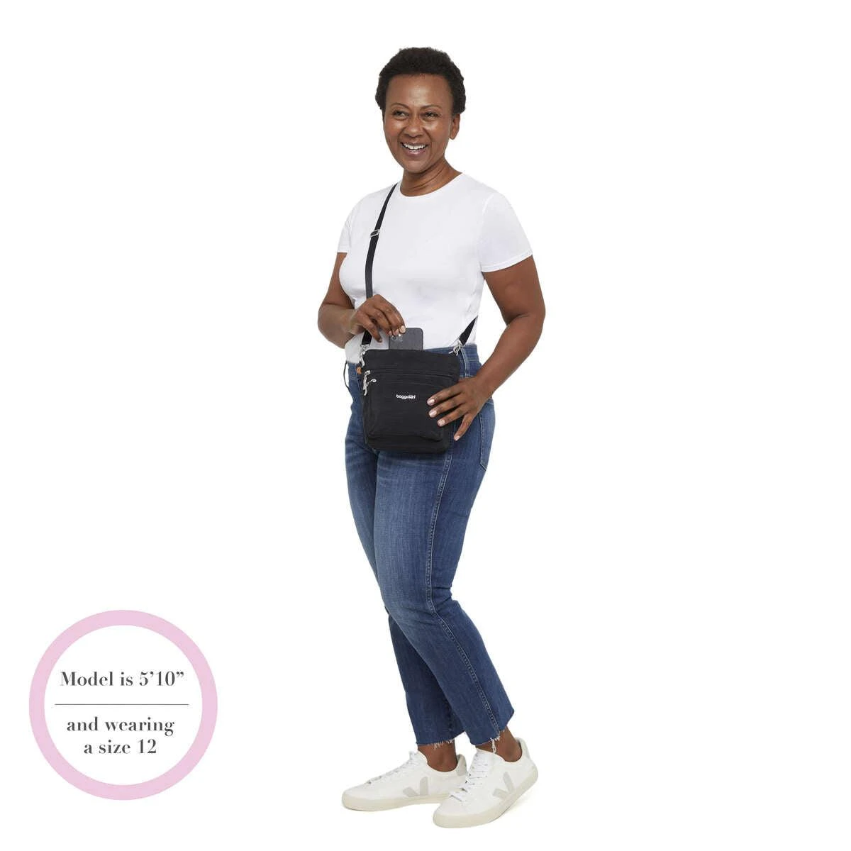 Baggallini Modern Pocket Crossbody Bag - Lightweight Crinkle Nylon Travel Purse 21 Baggallini Modern Pocket Crossbody Bag - Lightweight Crinkle Nylon Travel Purse - Image 19