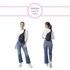 Baggallini Black Securtex Anti-Theft Triple Zip Sling – Lightweight Crossbody Backpack 24 Baggallini Black Securtex Anti-Theft Triple Zip Sling – Lightweight Crossbody Backpack -Luggage Pros Store Baggallini Securtex Anti Theft Triple Zip Sling 11