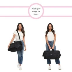 Baggallini Soho Duffel – Manhattan Collection Lightweight Nylon Travel Bag with Luggage Sleeve -Luggage Pros Store Baggallini Soho Duffel 13