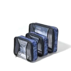 Baggallini Compression Packing Cube Set - 3-Piece (2 Medium, 1 Large) Lightweight Travel Organizers -Luggage Pros Store Baggallini Travel 2 Medium 1 Large Compression Packing Cube Set 16