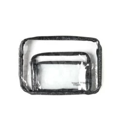 Baggallini Clear Water-Resistant 3-Piece Travel Pouch Set – TSA-Friendly Toiletry Bags -Luggage Pros Store Baggallini Travel Clear Travel Pouches 10