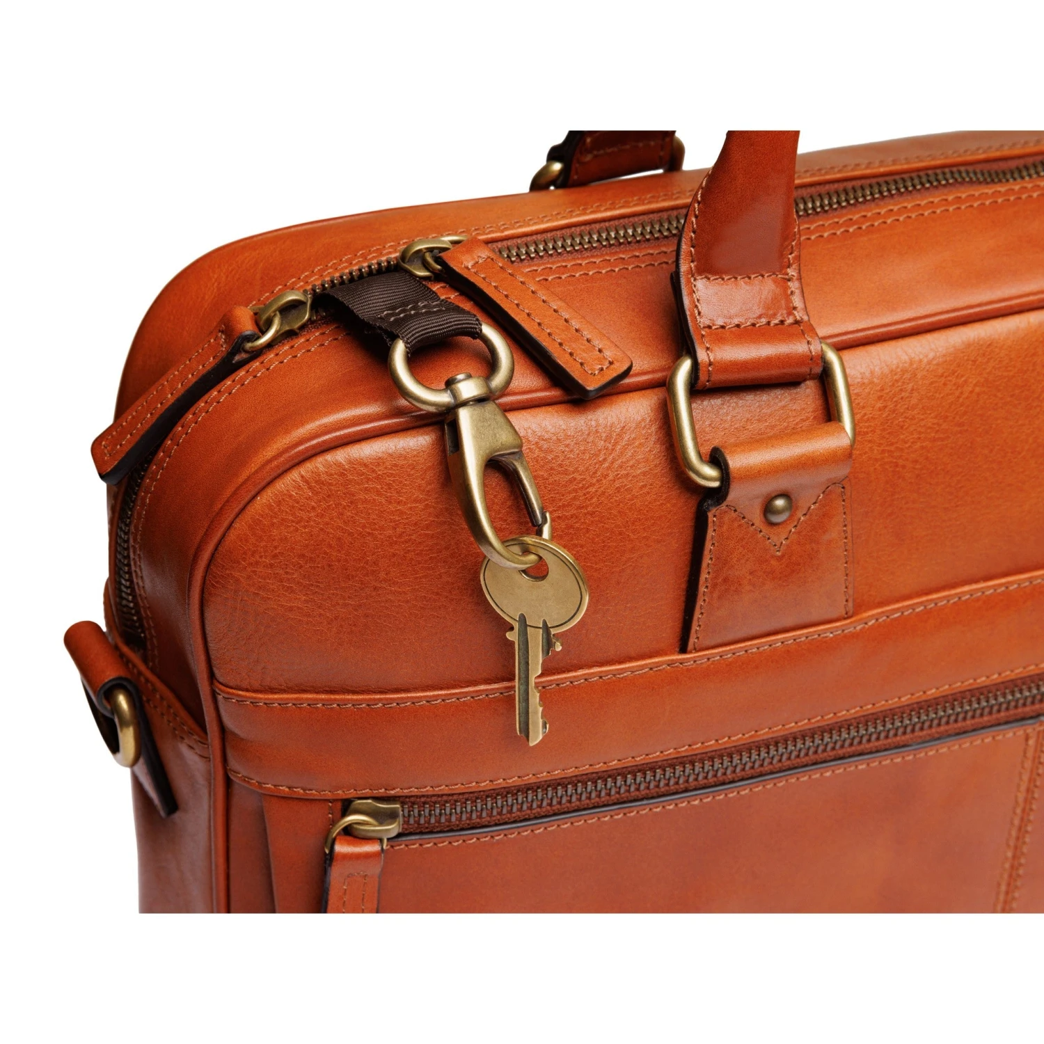 Bosca Dolce Dark Brown Italian Leather Single Gusset Stringer Briefcase – 16" Laptop Bag 16 Bosca Dolce Dark Brown Italian Leather Single Gusset Stringer Briefcase – 16" Laptop Bag - Image 14