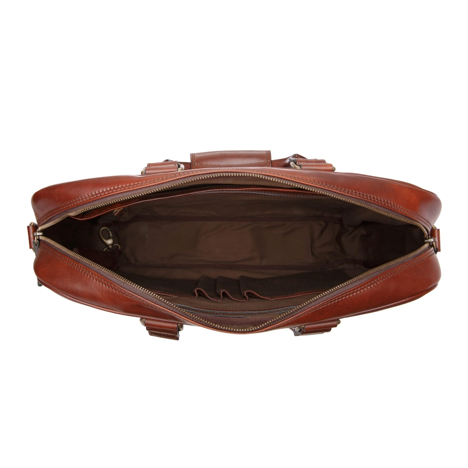 Bosca Dolce Dark Brown Italian Leather Single Gusset Stringer Briefcase – 16" Laptop Bag 18 Bosca Dolce Dark Brown Italian Leather Single Gusset Stringer Briefcase – 16" Laptop Bag - Image 16