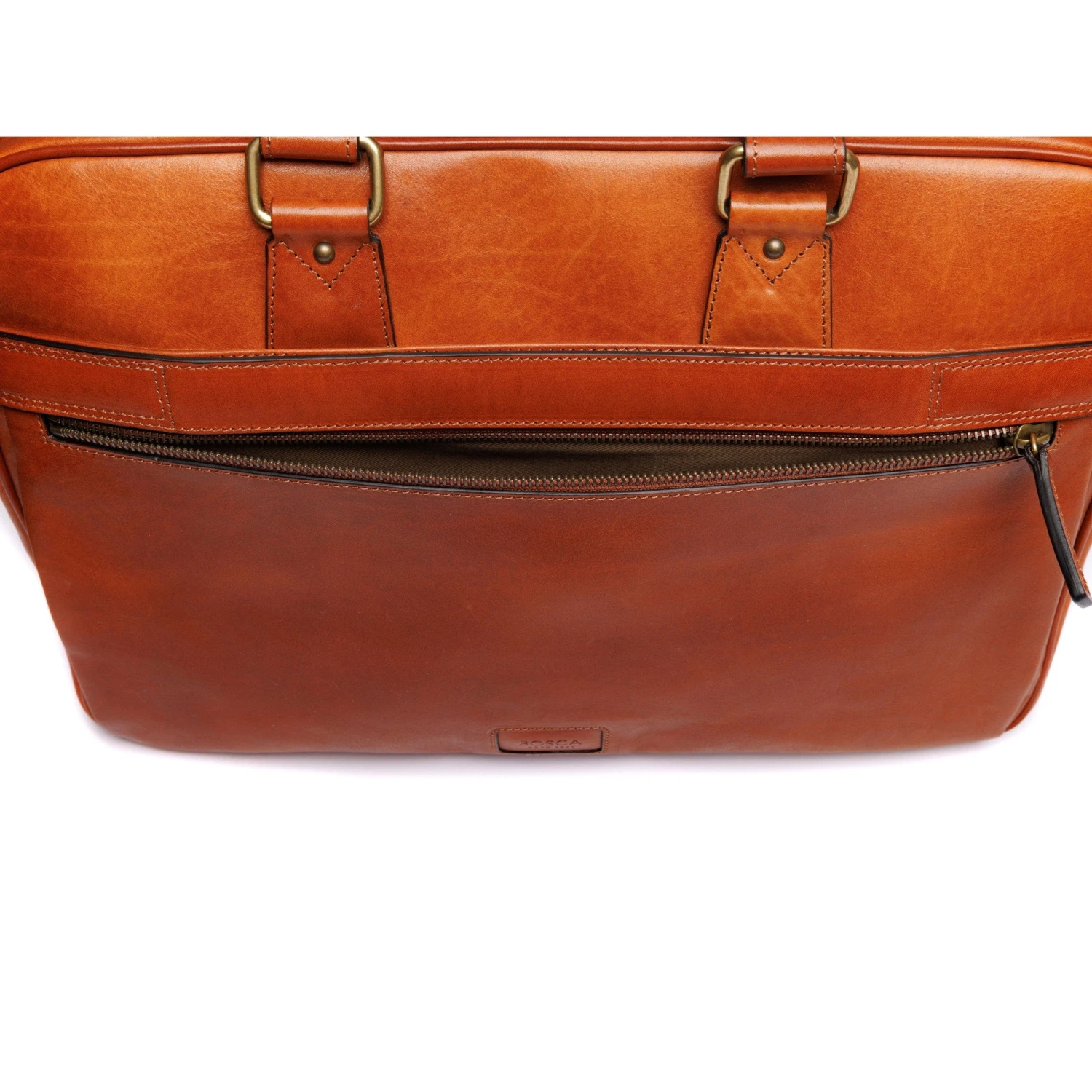 Bosca Dolce Dark Brown Italian Leather Single Gusset Stringer Briefcase – 16" Laptop Bag 19 Bosca Dolce Dark Brown Italian Leather Single Gusset Stringer Briefcase – 16" Laptop Bag - Image 17