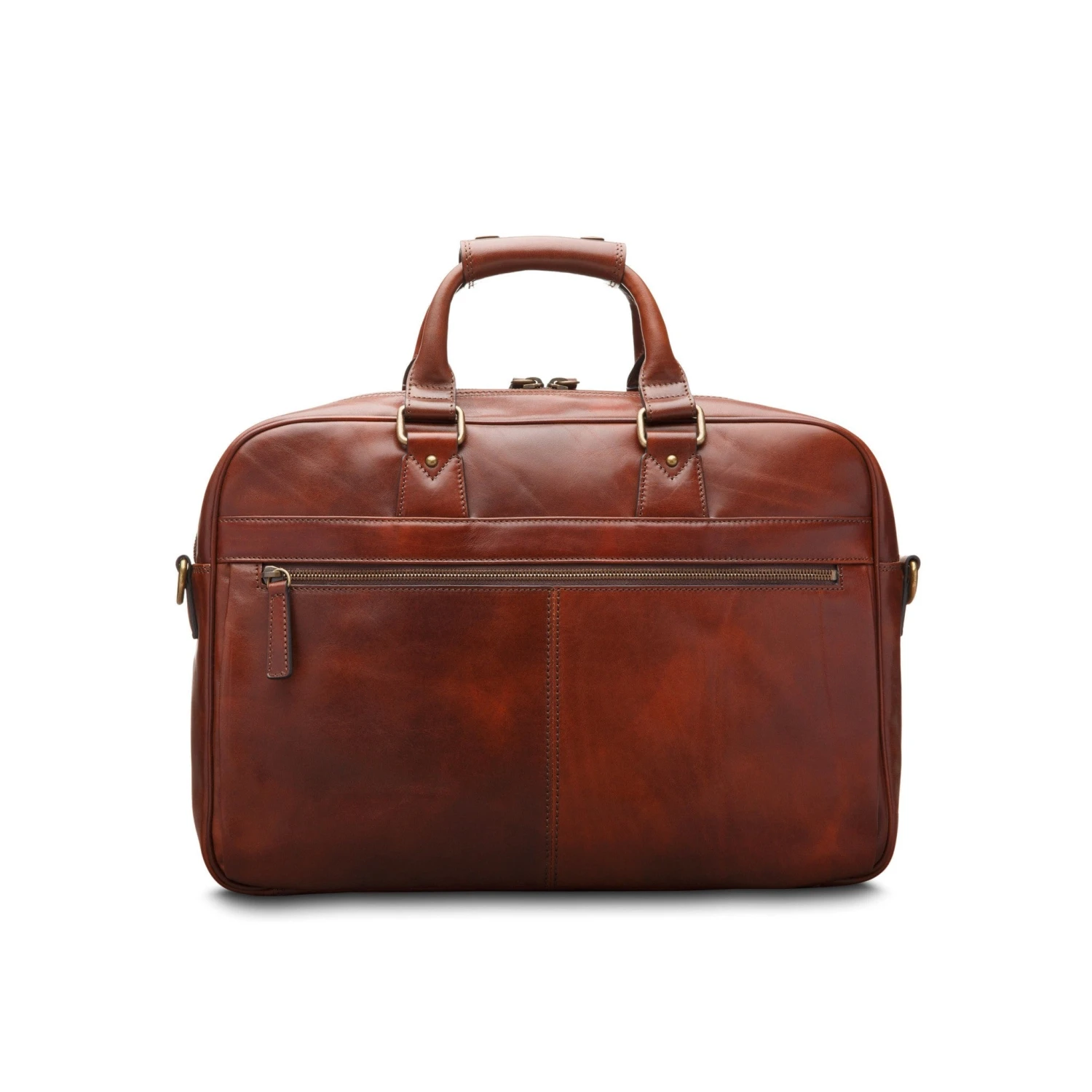 Bosca Dolce Dark Brown Italian Leather Single Gusset Stringer Briefcase – 16" Laptop Bag 6 Bosca Dolce Dark Brown Italian Leather Single Gusset Stringer Briefcase – 16" Laptop Bag - Image 4