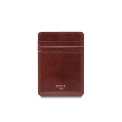 Bosca Old Leather Deluxe Front Pocket Wallet - RFID Blocking Minimalist Magnetic Money Clip -Luggage Pros Store Bosca Old Leather Deluxe Front Pocket Wallet 7