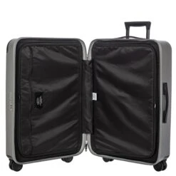 Bric's Amalfi 27" Medium Checked Spinner - Recycled Polycarbonate Hardside Luggage with Leather Trim 26 Bric's Amalfi 27" Medium Checked Spinner - Recycled Polycarbonate Hardside Luggage with Leather Trim -Luggage Pros Store Brics Amalfi 27 Checked Spinner 5
