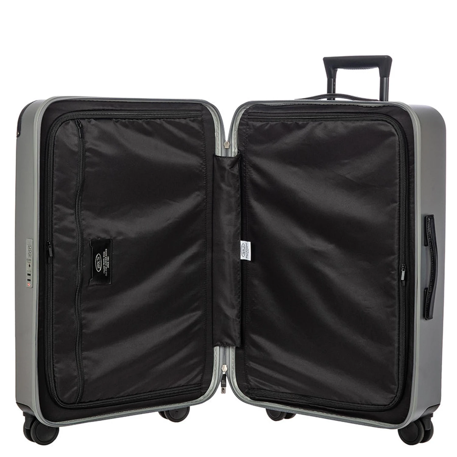 Bric's Amalfi 27" Medium Checked Spinner - Recycled Polycarbonate Hardside Luggage with Leather Trim 7 Bric's Amalfi 27" Medium Checked Spinner - Recycled Polycarbonate Hardside Luggage with Leather Trim - Image 5