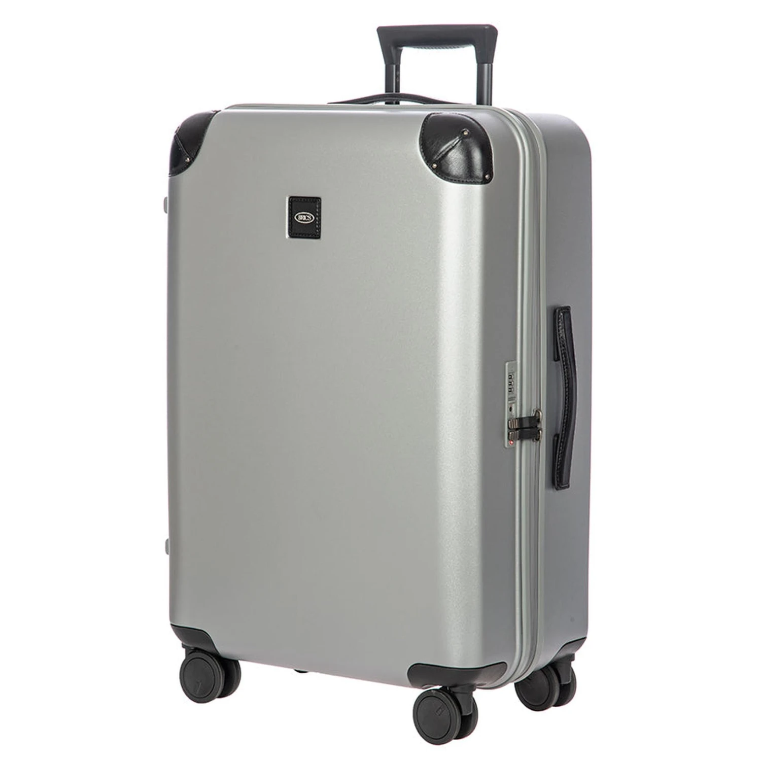 Bric's Amalfi 27" Medium Checked Spinner - Recycled Polycarbonate Hardside Luggage with Leather Trim 9 Bric's Amalfi 27" Medium Checked Spinner - Recycled Polycarbonate Hardside Luggage with Leather Trim - Image 7