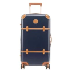 Brics Bellagio 2.0 25" Trolley Baule – Leather Trimmed Luxury Spinner Trunk -Luggage Pros Store Brics Bellagio 2 0 25 Trolley Baule 3