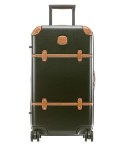 Brics Bellagio 2.0 25" Trolley Baule – Leather Trimmed Luxury Spinner Trunk -Luggage Pros Store Brics Bellagio 2 0 25 Trolley Baule 4