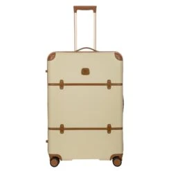Brics Bellagio 3.0 30" Expandable Spinner Trunk - Cream with Tan Leather Trim -Luggage Pros Store Brics Bellagio 3 0 30 Spinner Trunk 15 83e6948b