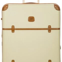 Brics Bellagio 3.0 30" Expandable Spinner Trunk - Cream with Tan Leather Trim -Luggage Pros Store Brics Bellagio 3 0 30 Spinner Trunk 19 275da4c4