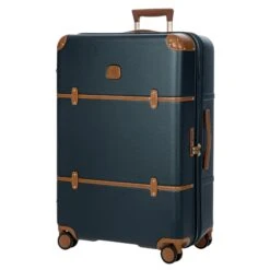 Brics Bellagio 3.0 30" Expandable Spinner Trunk - Cream with Tan Leather Trim -Luggage Pros Store Brics Bellagio 3 0 30 Spinner Trunk 3 c00a86d6