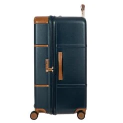 Bric's Bellagio 3.0 Cream with Cognac Leather Trim – 31" Vintage 4-Wheel Spinner Trunk -Luggage Pros Store Brics Bellagio 3 0 Trolley Baule 4 Wheel 31 Trunk 12