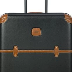 Bric's Bellagio 3.0 Cream with Cognac Leather Trim – 31" Vintage 4-Wheel Spinner Trunk -Luggage Pros Store Brics Bellagio 3 0 Trolley Baule 4 Wheel 31 Trunk 19