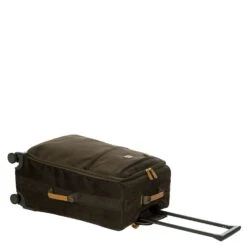 Brics Life Tropea 27" Checked Spinner Luggage – Olive Green Suede-Effect with Leather Trim 15 Brics Life Tropea 27" Checked Spinner Luggage – Olive Green Suede-Effect with Leather Trim -Luggage Pros Store Brics Life Tropea 27 Spinner 5