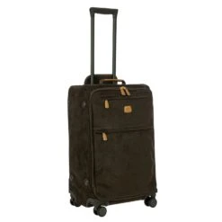 Brics Life Tropea 27" Checked Spinner Luggage – Olive Green Suede-Effect with Leather Trim 18 Brics Life Tropea 27" Checked Spinner Luggage – Olive Green Suede-Effect with Leather Trim -Luggage Pros Store Brics Life Tropea 27 Spinner 8