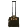 Brics Life Tropea Underseat Pilot Case – Olive with Cognac Leather Trim 2-Wheel Carry-On 2 Brics Life Tropea Underseat Pilot Case – Olive with Cognac Leather Trim 2-Wheel Carry-On -Luggage Pros Store Brics Life Tropea Pilot Case