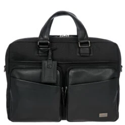 Brics Monza Technical Nylon and Leather Business Briefcase - Laptop & Tablet Laptop Bag 16 Brics Monza Technical Nylon and Leather Business Briefcase - Laptop & Tablet Laptop Bag -Luggage Pros Store Brics Monza Briefcase 7