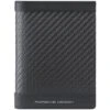 Brics Porsche Design Carbon Fiber Billfold 6 CC US - Black Nappa Leather Men's Wallet