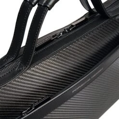 Brics Porsche Design Carbon Briefcase S – Black Carbon Fiber and Nappa Leather Slim Laptop Bag 7 Brics Porsche Design Carbon Briefcase S – Black Carbon Fiber and Nappa Leather Slim Laptop Bag -Luggage Pros Store Brics Porsche Design Carbon Briefcase S 3