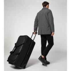 Brics Porsche Design Roadster Nylon 30" Rolling Duffel – Matte Black Large Two-Wheel Travel Bag -Luggage Pros Store Brics Porsche Design Roadster Nylon 30 Rolling Duffel 11