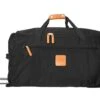 Bric's X-Bag 28-Inch Rolling Duffle - Navy Blue & Tan Leather - Lightweight Waterproof Checked Luggage